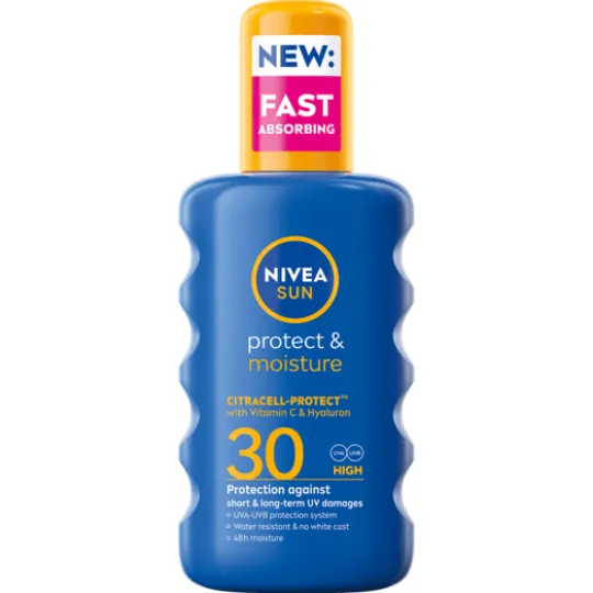NIVEA SUN Solskydd Protect & Moisture Sun Spray SPF30 200 ml