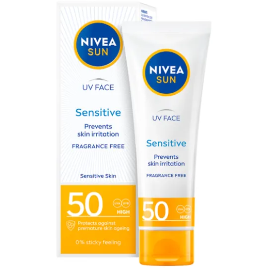 NIVEA SUN UV Face Sensitive Cream SPF50 50 ml