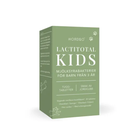Nordbo LactiTotal Kids 30 tuggtabletter