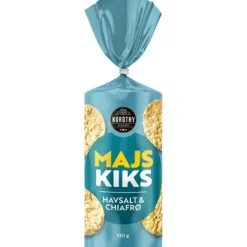Nordthy Majskex Havssalt och Chia 130 g