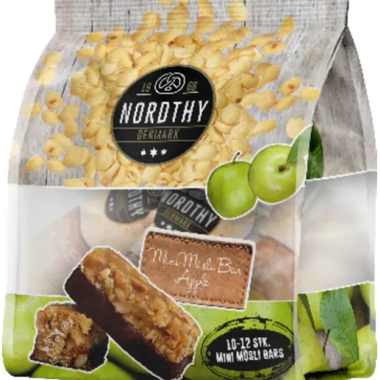 Nordthy Mini Muslibars Äpple 175 g