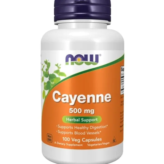 NOW Cayenne 500 mg 100 kapslar