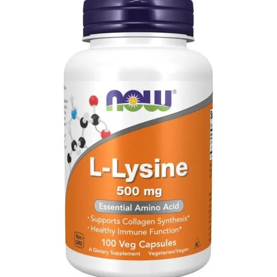 NOW Lysine 500 mg 100 kapslar