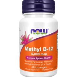 NOW Methyl B-12 5000 mcg 60 sugtabletter