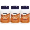 NOW Vitamin D-3 5000 IU 120 softgels 3-pack