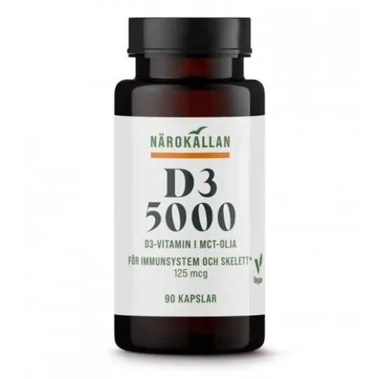 Närokällan D3 5000 Vegan 90 kapslar