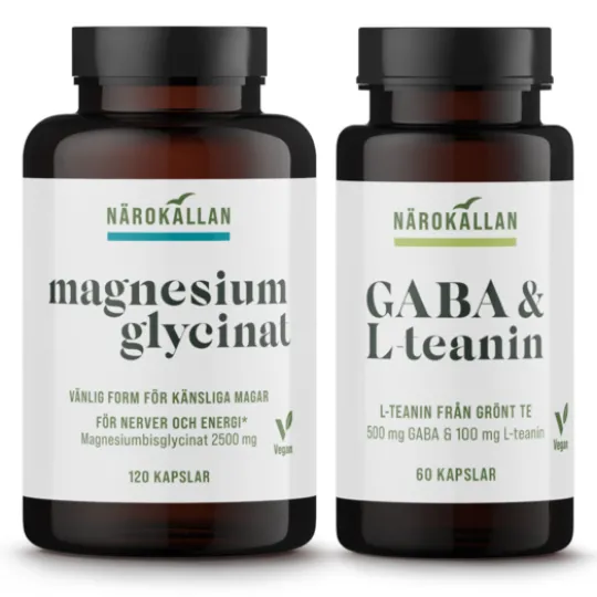 Närokällan Magnesiumglycinat + GABA Stresspaket
