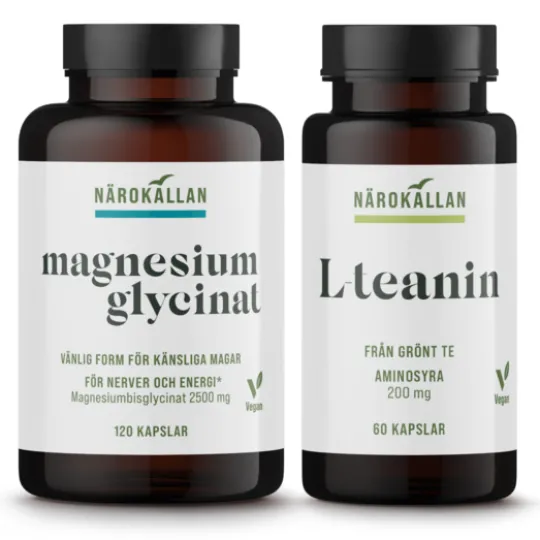 Närokällan Magnesiumglycinat + L-Teanin Sömnduo