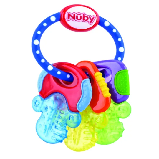 Nuby Bitleksak IcyBite Nycklar 3m+ Blå/Gul/Grön