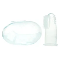 Nuby Fingertandborste i Silikon +3m