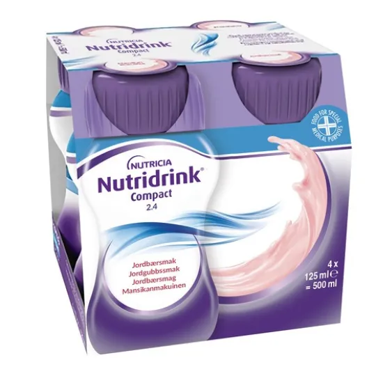 Nutridrink Compact Jordgubb 4 x 125 ml