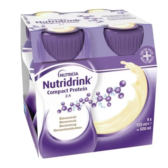Nutridrink Compact Protein Banansmak 4 x 125 ml