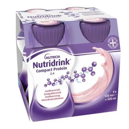 Nutridrink Compact Protein Jordgubb 4 x 125 ml