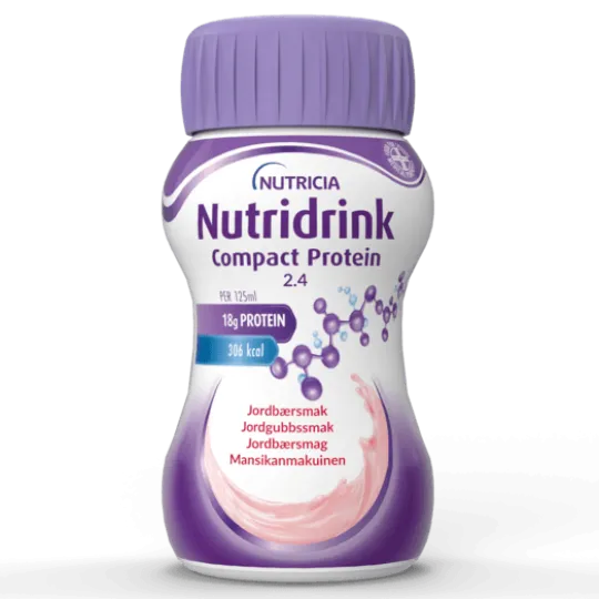 Nutridrink Compact Protein Jordgubb 4 x 125 ml