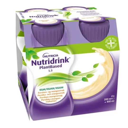 Nutridrink Plantbased Mango-Passionsfruktsmak 4 x 200 ml