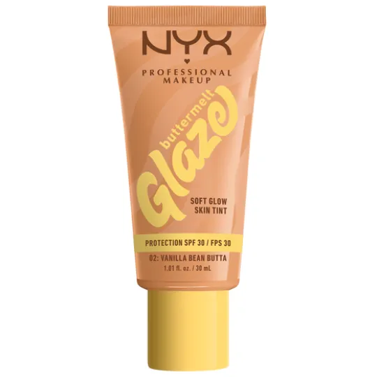NYX Professional Makeup Buttermelt Glaze Skin Tint SPF30 Foundation 02 Vanilla Bean Butta 30 ml