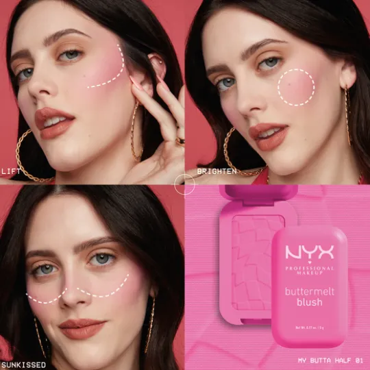 NYX Professional Makeup Buttermelt Blush 08 Getting Butta 5 g