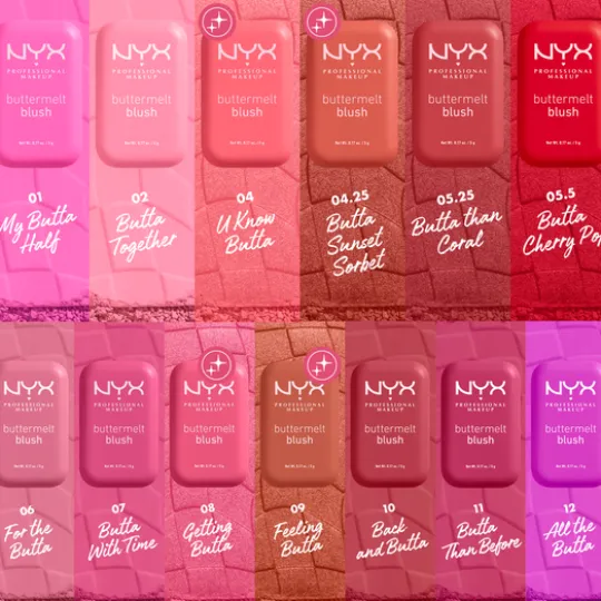 NYX Professional Makeup Buttermelt Blush 05.25 Butta Than Coral 5 g