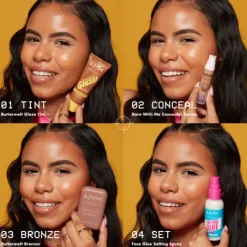NYX Professional Makeup Buttermelt Glaze Skin Tint SPF30 Foundation 01 Whipped Butta 30 ml