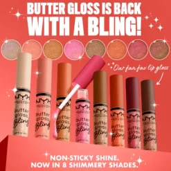 NYX Professional Makeup Butter Gloss Bling 08 Hustla 8 ml