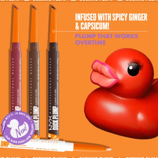 NYX Professional Makeup Duck Plump Lip Liner Läppenna 01 Duckng Clear 0,33 g