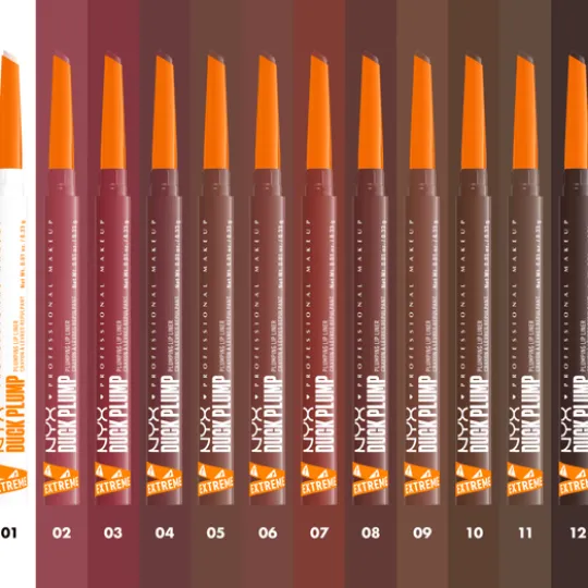 NYX Professional Makeup Duck Plump Lip Liner Läppenna 01 Duckng Clear 0,33 g