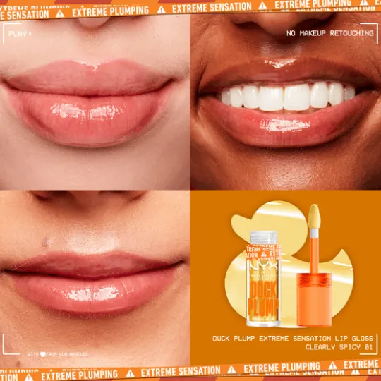 NYX Professional Makeup Duck Plump Lip Lacquer 01 Clearly Spicy 7 ml