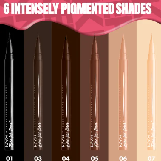 NYX Professional Makeup Epic Ink Waterproof Liquid Eyeliner 03 Dark Chocolate 1 ml