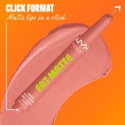 NYX Professional Makeup Fat Matte Slick Click Lip Balm 02 Cashemere Cutie 8 ml