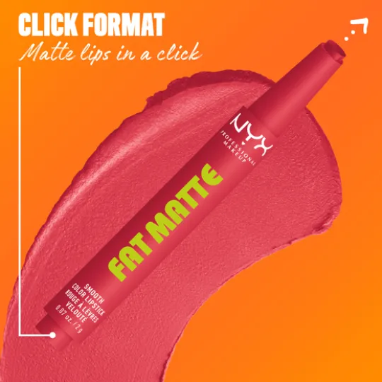 NYX Professional Makeup Fat Matte Slick Click Lip Balm 10 Flamingo Feather 8 ml