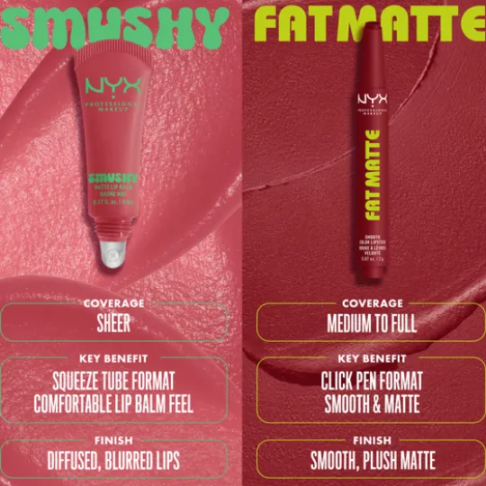 NYX Professional Makeup Fat Matte Slick Click Lip Balm 10 Flamingo Feather 8 ml