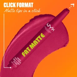 NYX Professional Makeup Fat Matte Slick Click Lip Balm 14 Hibiscus Hug 8 ml