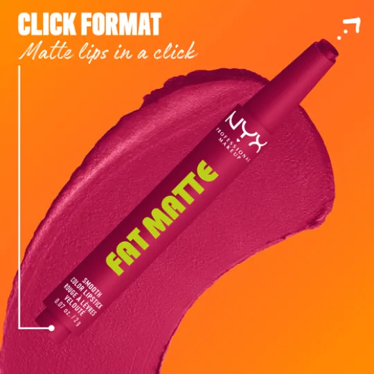 NYX Professional Makeup Fat Matte Slick Click Lip Balm 14 Hibiscus Hug 8 ml