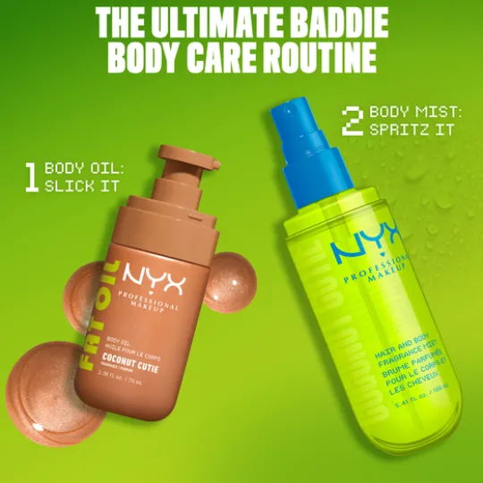 NYX Professional Makeup Fat Oil Body Fragrance Mist Coconut Cutie 80 ml