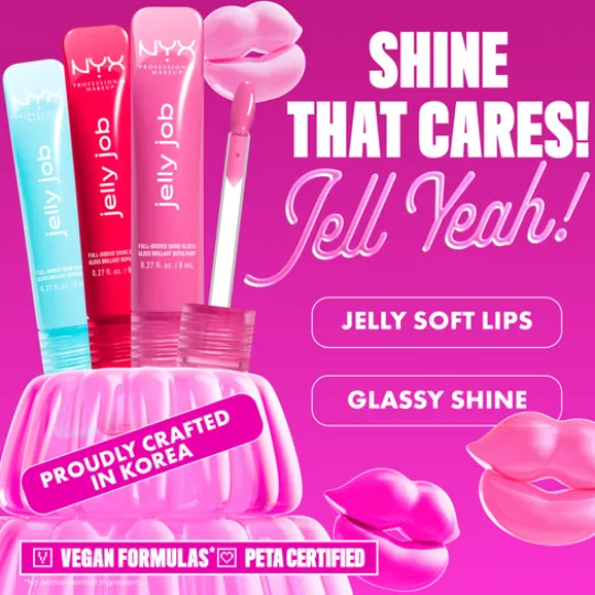 NYX Professional Makeup Jelly Job Läppglans 14 Cherry Jelly 8 ml