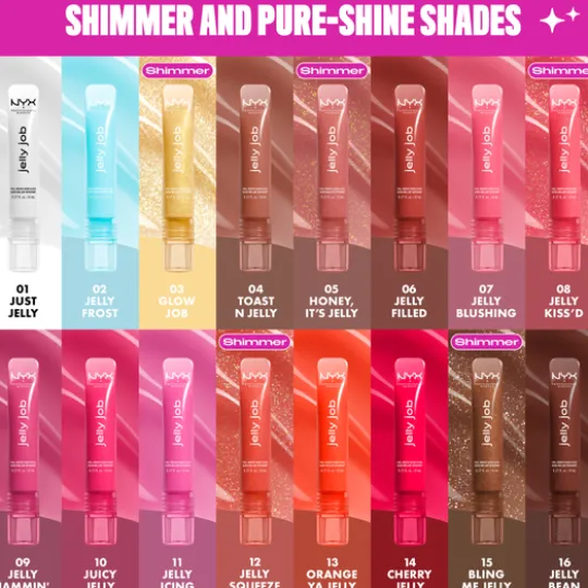 NYX Professional Makeup Jelly Job Läppglans 09 Jelly Jammin 8 ml