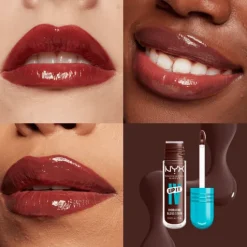 NYX Professional Makeup Lip I.V. Hydrating Gloss Stain läppglans 05 Mocha Me Wet 5 ml