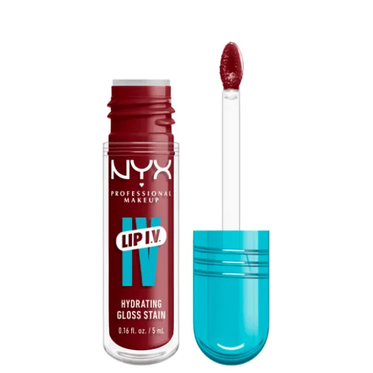 NYX Professional Makeup Lip I.V. Hydrating Gloss Stain läppglans 13 Cranberry Splash 5 ml
