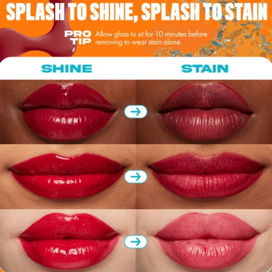 NYX Professional Makeup Lip I.V. Hydrating Gloss Stain läppglans 13 Cranberry Splash 5 ml