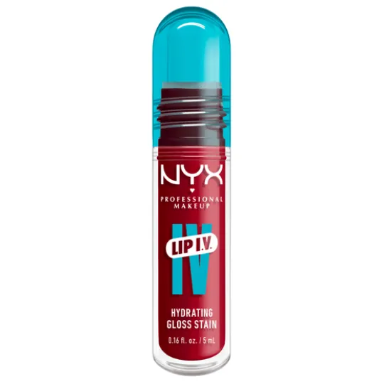 NYX Professional Makeup Lip I.V. Hydrating Gloss Stain läppglans 11 Red-Y. Set. Wet! 5 ml