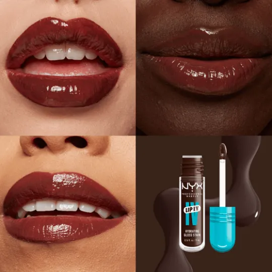 NYX Professional Makeup Lip I.V. Hydrating Gloss Stain läppglans 06 Espresso Soak 5 ml