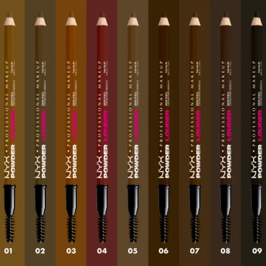 NYX Professional Makeup Powder Louder Brow Pen 09 Black