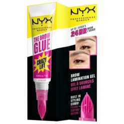 NYX Professional Makeup The Brow Glue Crazy Lift 01 Transparent 7 ml