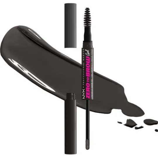 NYX Professional Makeup Zero To Brow Longwear Brow Gel 08 Black