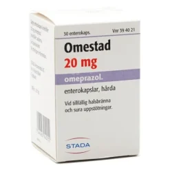 Omestad 20 mg 30 kapsel/kapslar Enterokapsel, hård