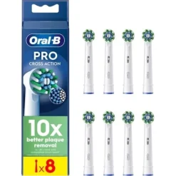 Oral-B Cross Action Borsthuvuden 8 st