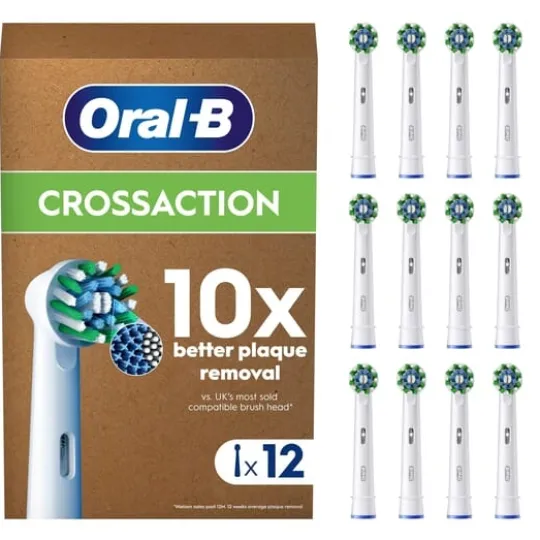 Oral-B Cross Action Borsthuvuden 12 st