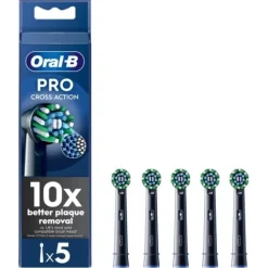 Oral-B Cross Action Svarta Borsthuvuden 5 st