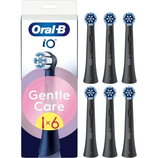 Oral-B iO Gentle Care Tandborsthuvuden Svart 6 st