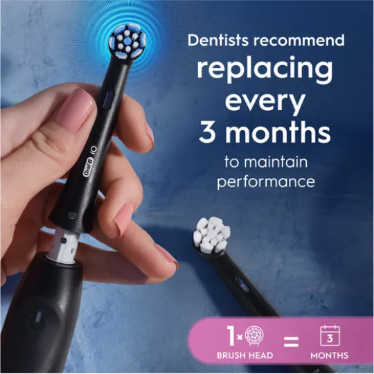 Oral-B iO Gentle Care Tandborsthuvuden Svart 3 st